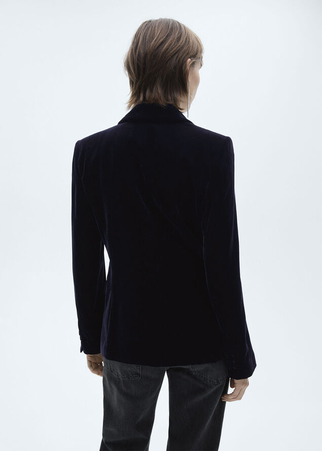 MANGO BLAZER. -- COMBI Dark blue