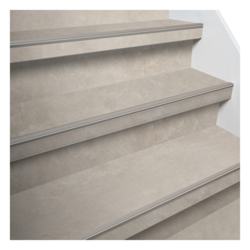 Firststep traprenovatieset pvc-treden beton lichtgrijs 4 stuks