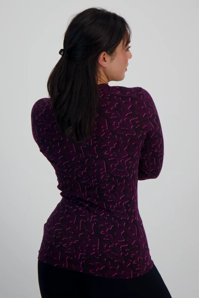 icebreaker Merino 200 Oasis Macro Damen Thermo Longsleeve