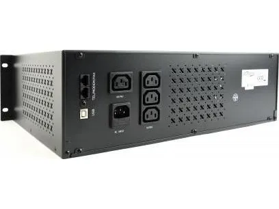 EnerGenie UPS-RACK-1500 - UPS (rackversion) - AC 220 V - 1500 VA - 8 At - USB - output-stikforbindelser: 3 - 3.4U
