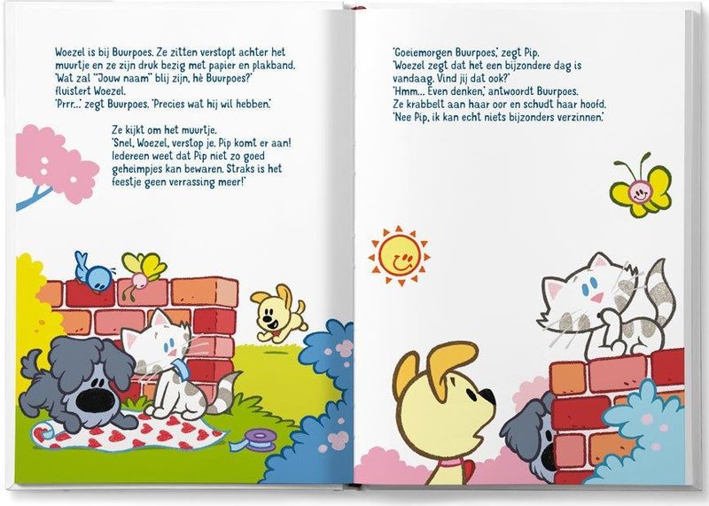 Woezel & Pip boek met naam en foto - Verjaardag - XL (Softcover)