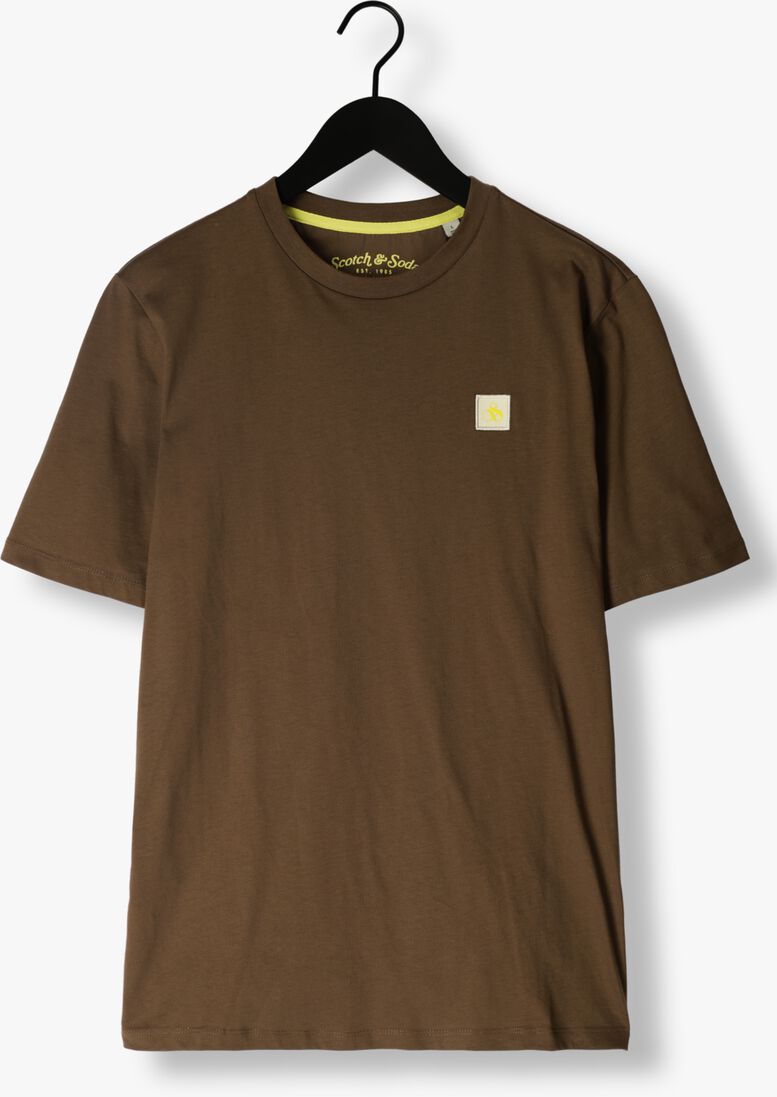 SCOTCH & SODA groene scotch & soda t-shirt essential logo badge t-shirt