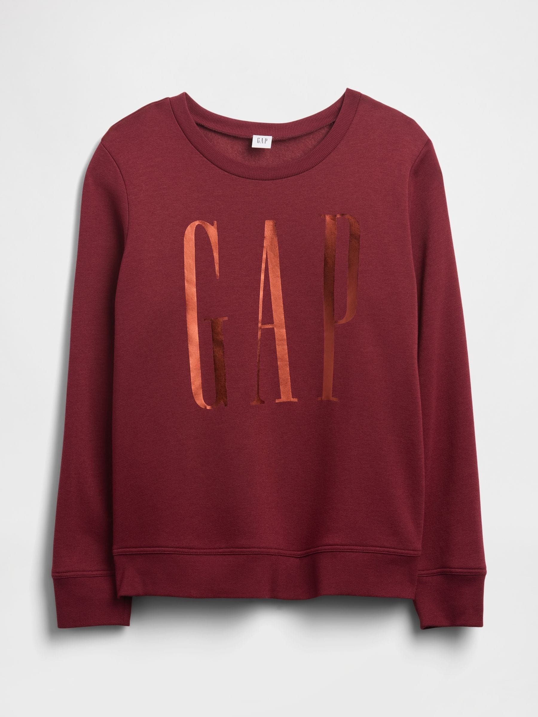 Bordeauxrood - Gap - Relaxed sweatshirt met logo