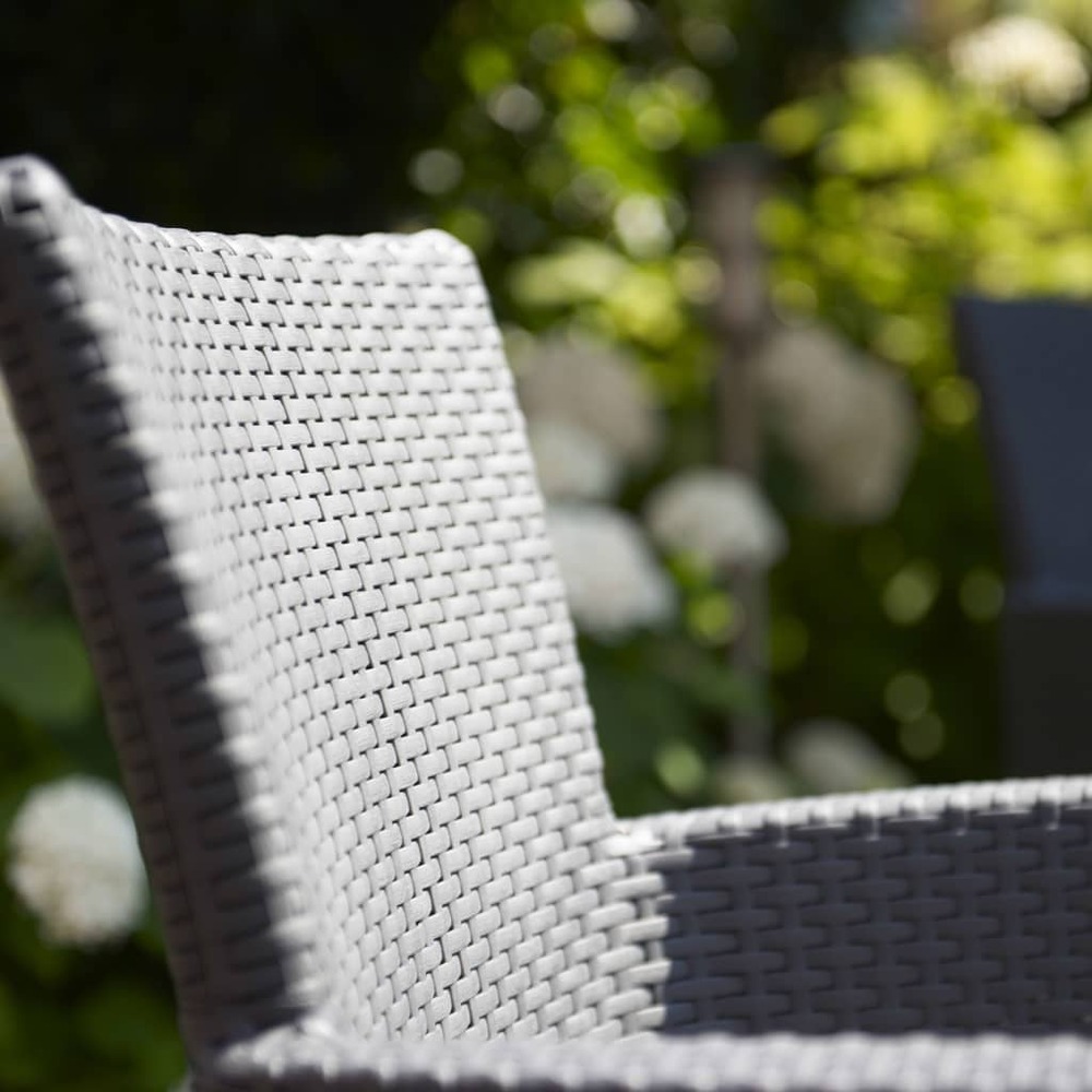 Chaise de salle à manger de jardin iowa graphite 215526