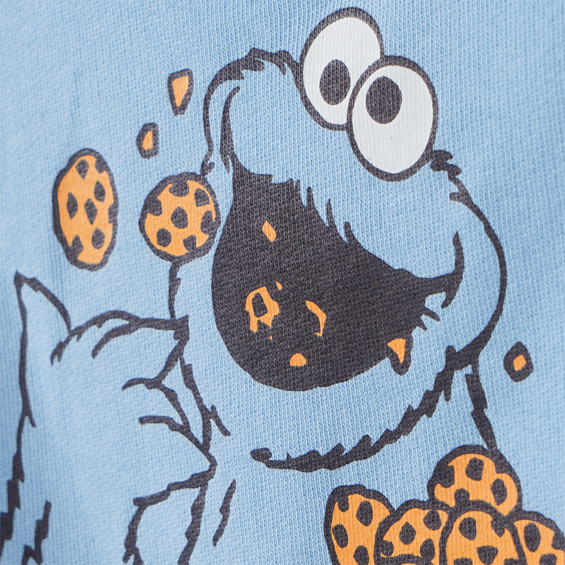 Topomini Sesamstraße Hoodie mit Print hellblau