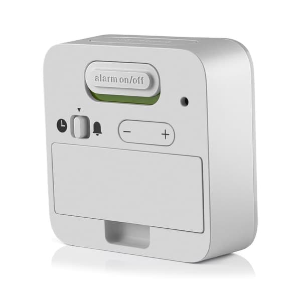 Braun radiokontrollert lydløs hvit digital vekkerklokke BC08W-DCF