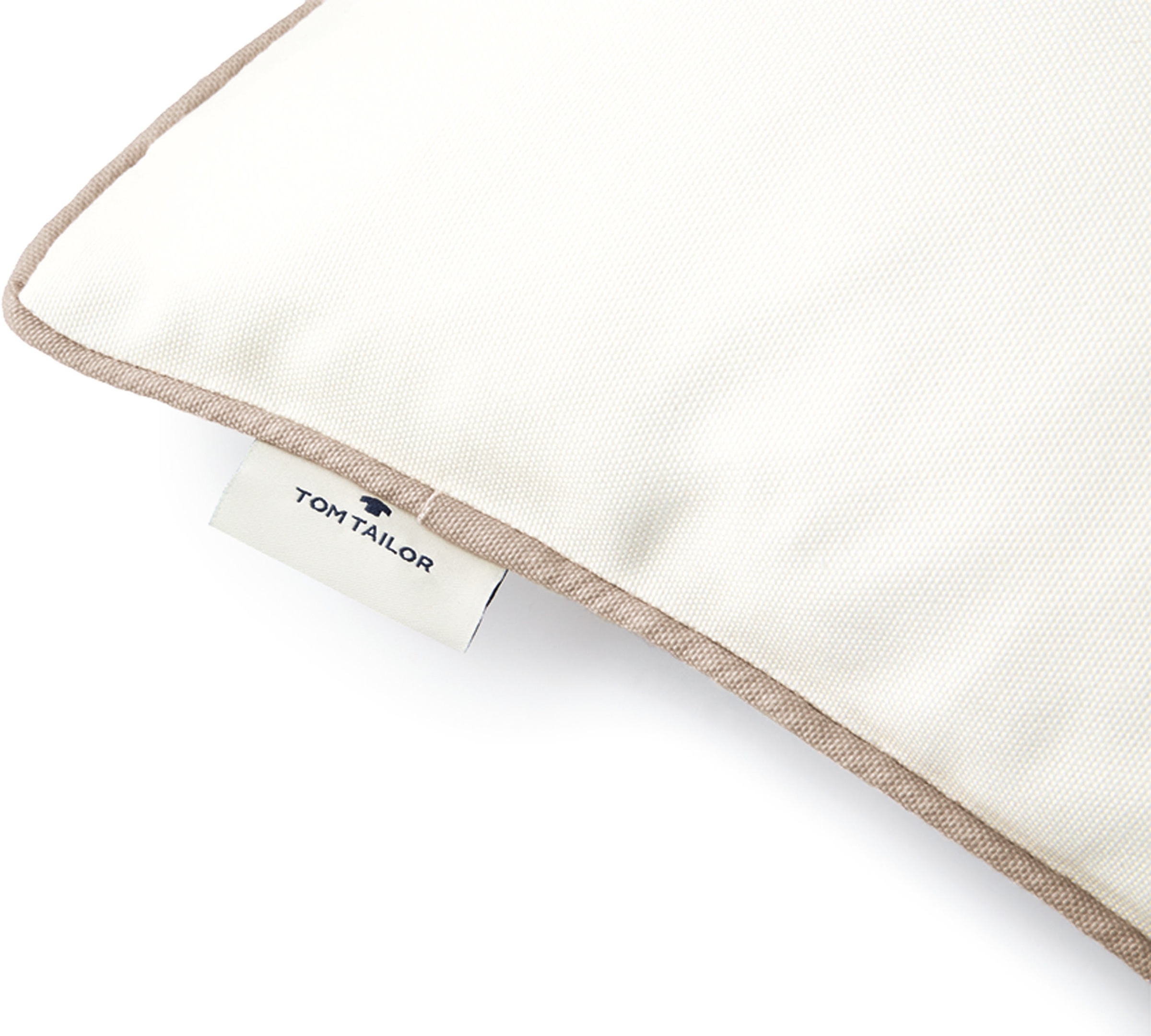 TOM TAILOR HOME Dekokissen »Dove Signature« mit Paspel, Kissenhülle ohne Füllung, 1 Stück