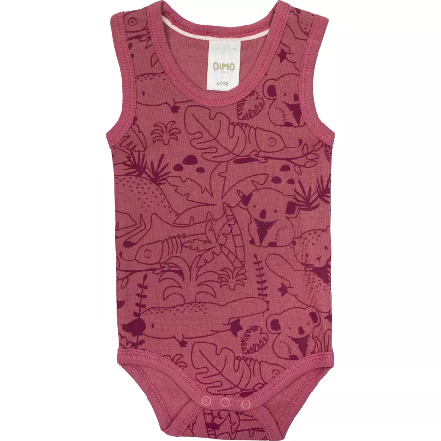 Dimo Tex Babybody ohne Ärmel rot