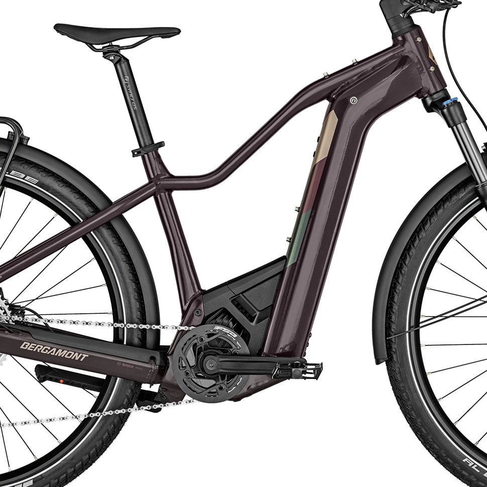 Bergamont E-Revox Expert FMN EQ E-Trekkingrad rosso black