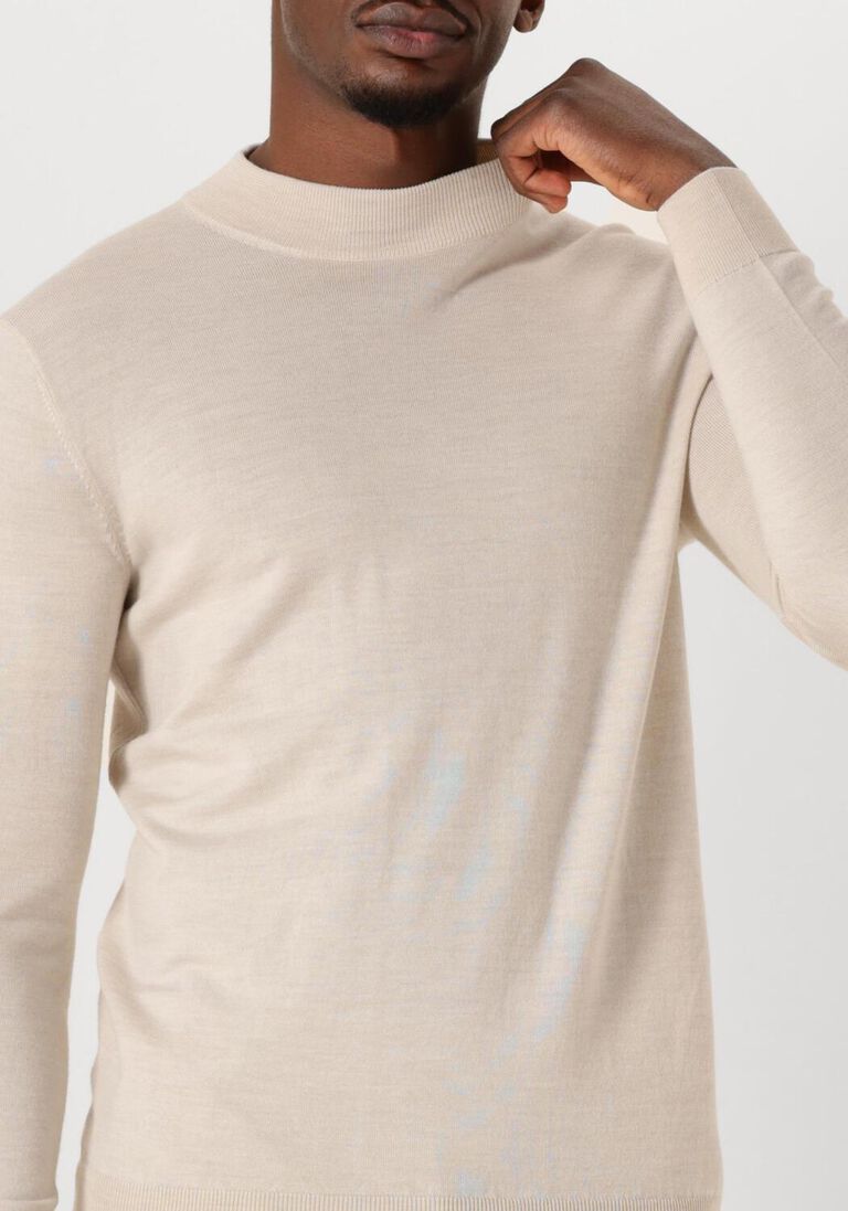 beige stefano lauran trui turtle