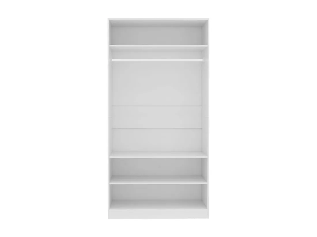 Garde-robe Blanc 100 x 50 x 200 cm Bois d'ingénierie