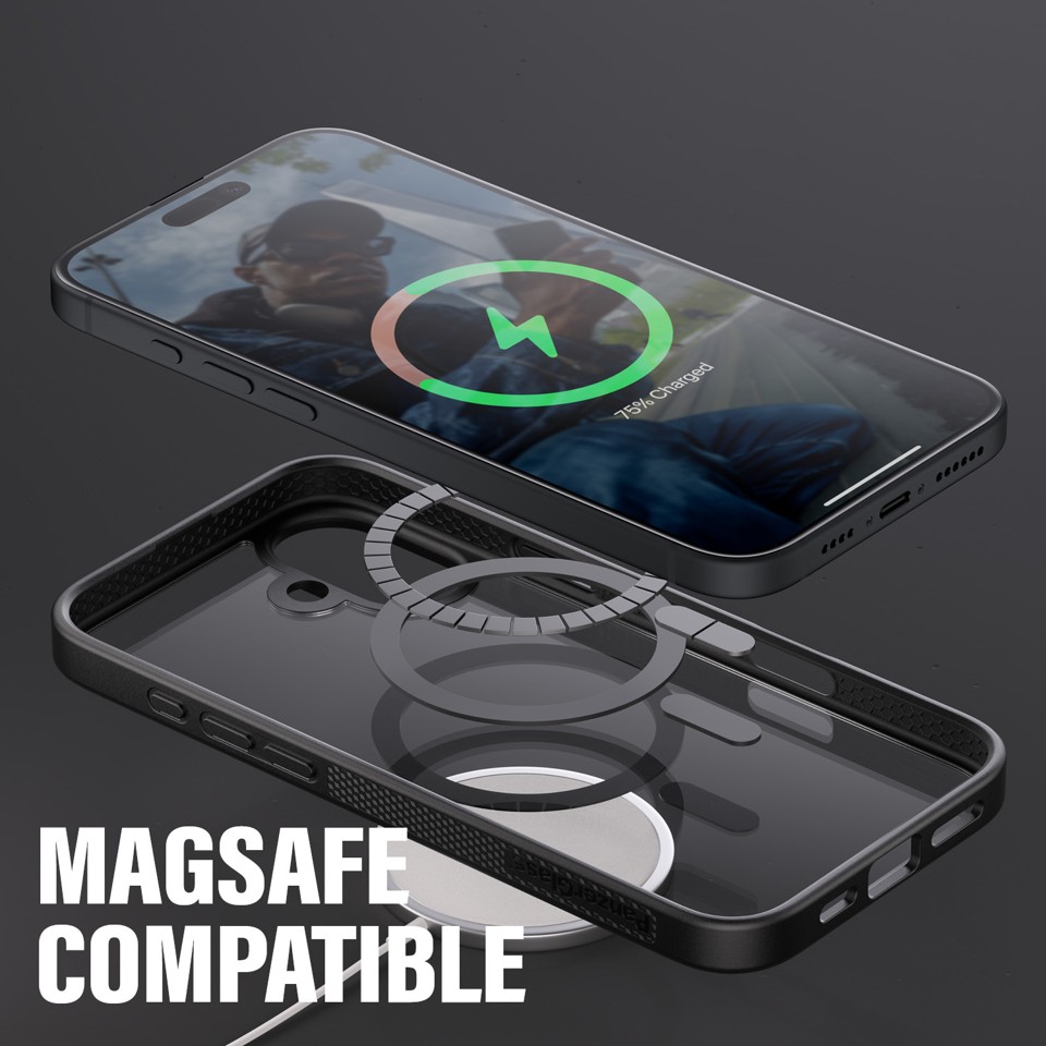 PanzerGlass - HardCase MagSafe - iPhone 16 Plus - Sort
