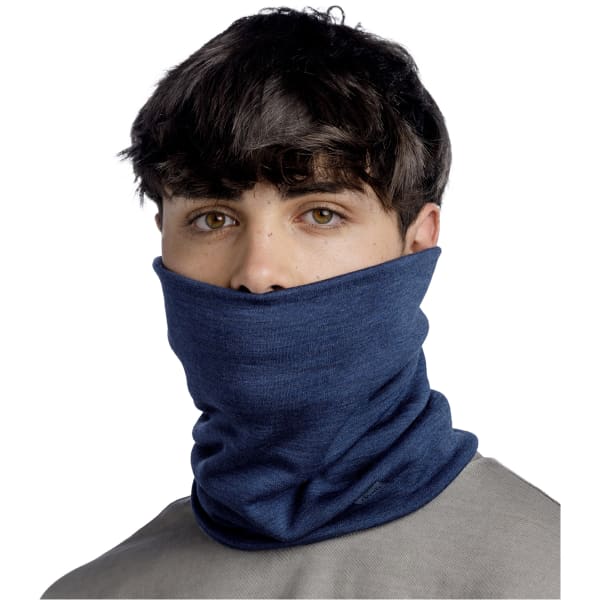 Tour de cou BUFF MERINO HEAVYWEIGHT NECK WARMER SOLID NIGHT BLUE