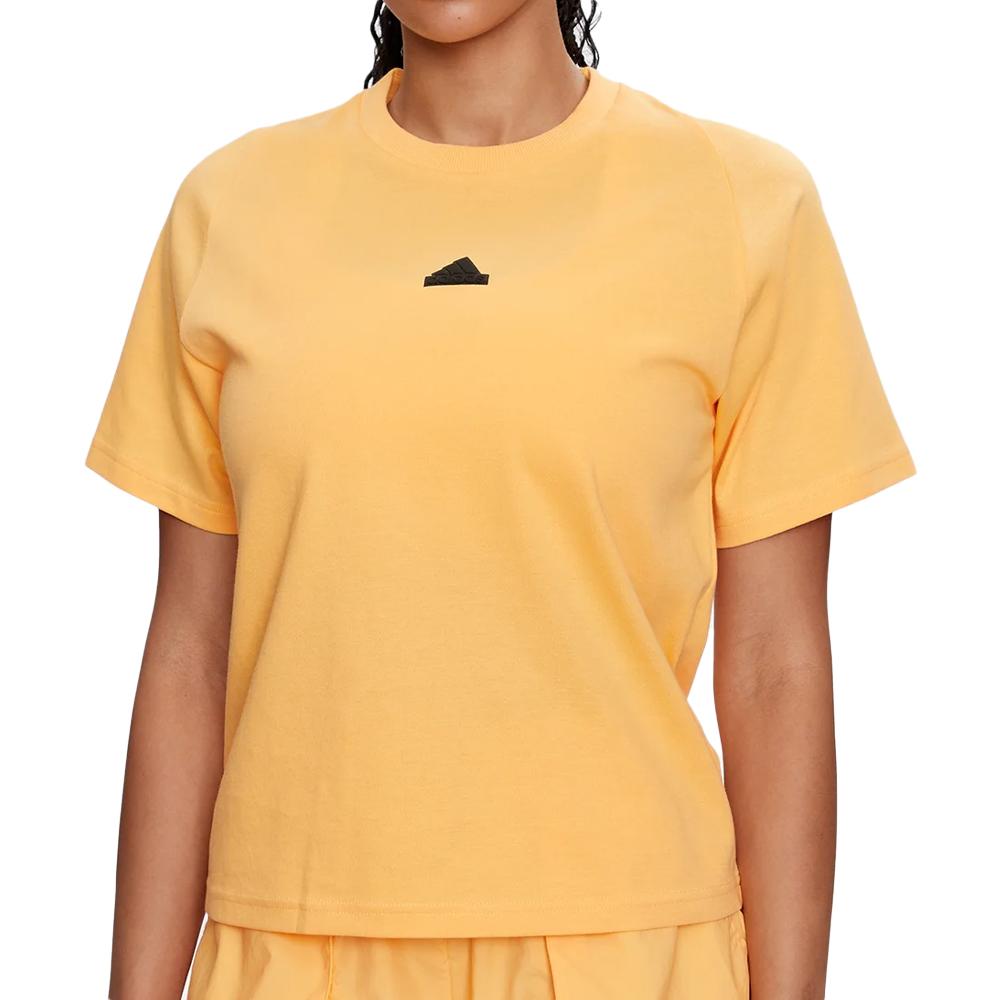 Adidas T-shirt Jaune Femme Adidas IS3932