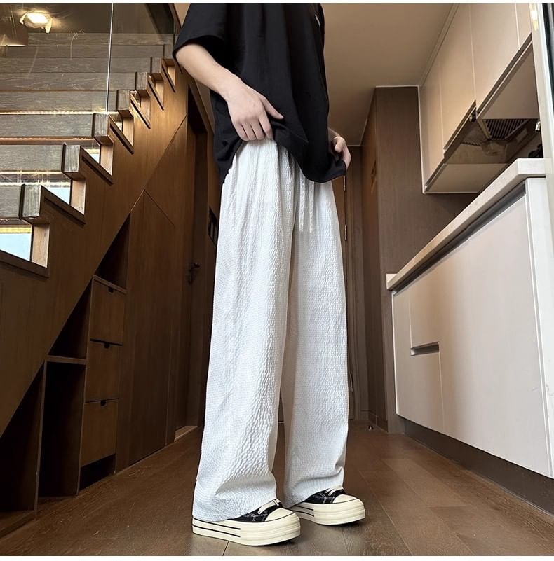 Posive - Mid Rise Plain Wide Leg Broek