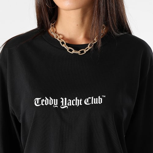Tee Shirt Manches Longues Femme Art Series Dripping Pink Noir