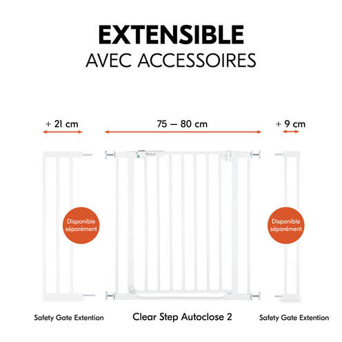 Barrière de sécurité Autoclose 2 - Blanc - HAUCK