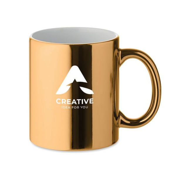 GiftRetail MO6607 - HOLLY Tasse en céramique métalisée
