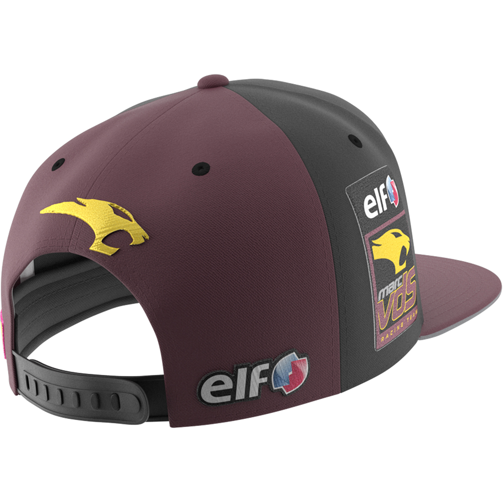 Ixon - Casquette Flat Tony Arbolino Marc VDS 22 Bordeaux / Noir / Blanc