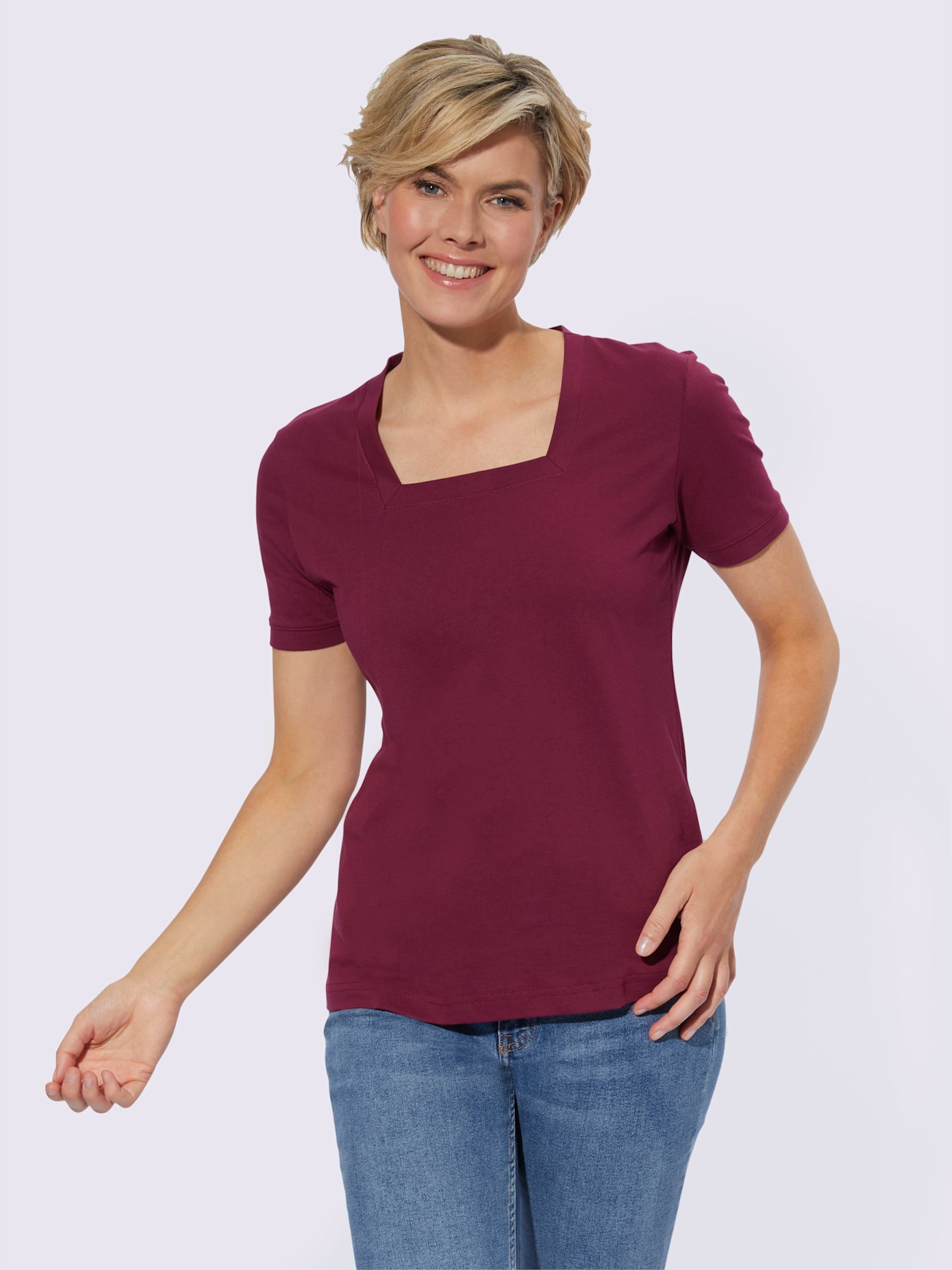 T-shirt à manches courtes pur coton