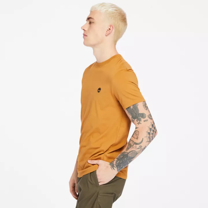 T-shirt coupe slim Dunstan River pour homme en orange