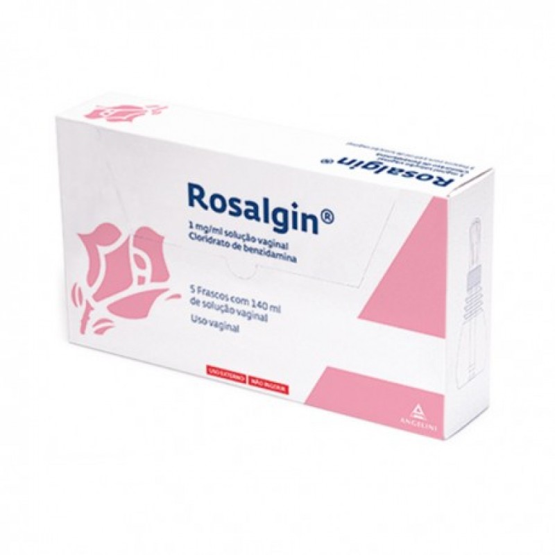 Rosalgin, 1 mg/mL-140mL x 5 sol vag irrigação