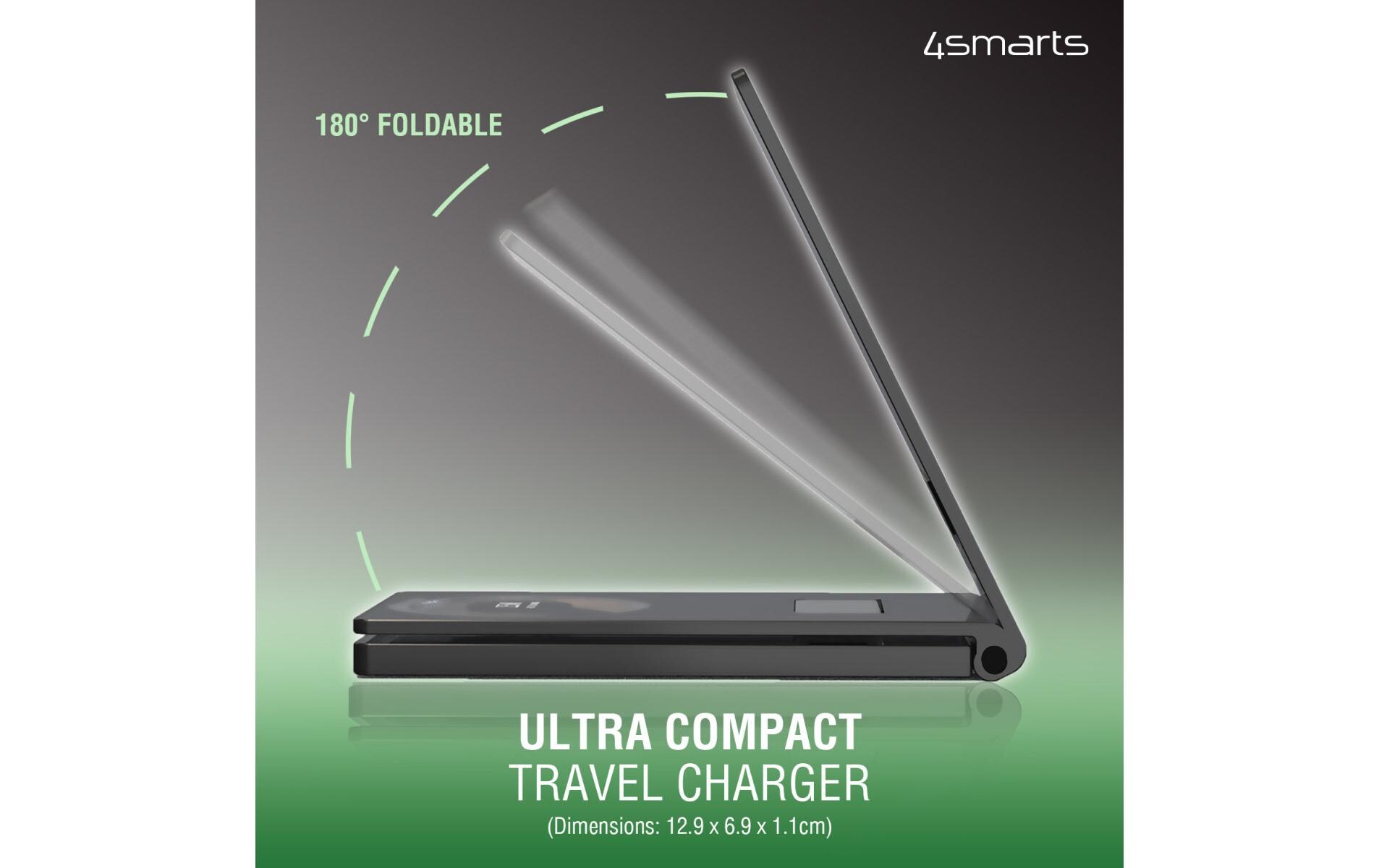 Wireless Charger UltiMag TrioFold 15W3-in-1 Ladestation mit kabelloser Lademöglichkeit von Qi-kompatiblen Geräten