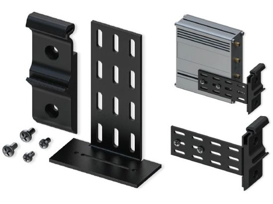 Teltonika Montagekit PR5MEC23 DIN-Schienenadapter Teltonika PR5MEC23 Montage-Kit Schwarz ABS, Stahl