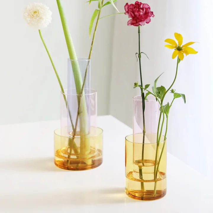 &klevering - Amphi Vase large, milky (3er-Set)