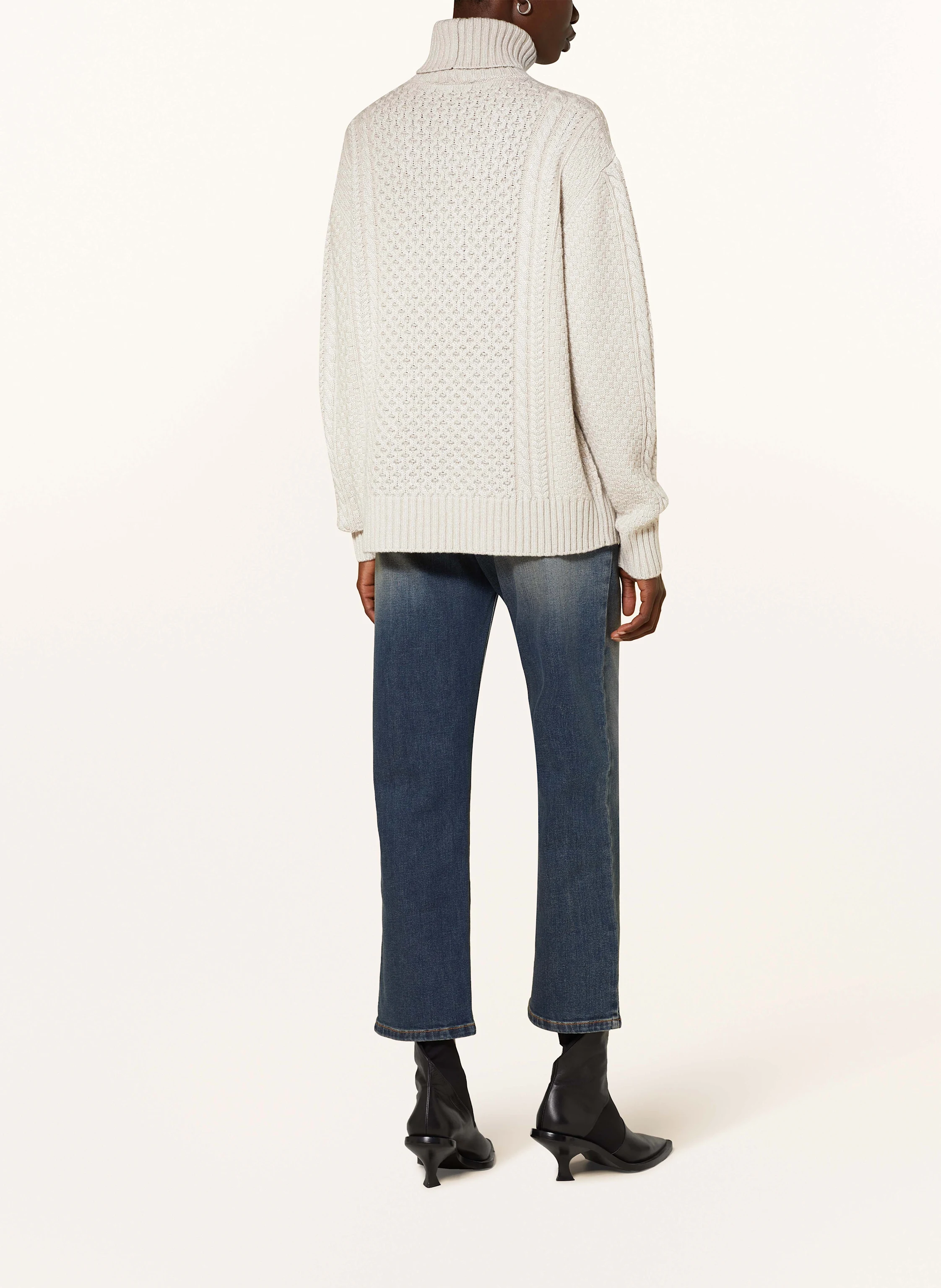 FABIANA FILIPPI Rollkragenpullover mit Glitzergarn