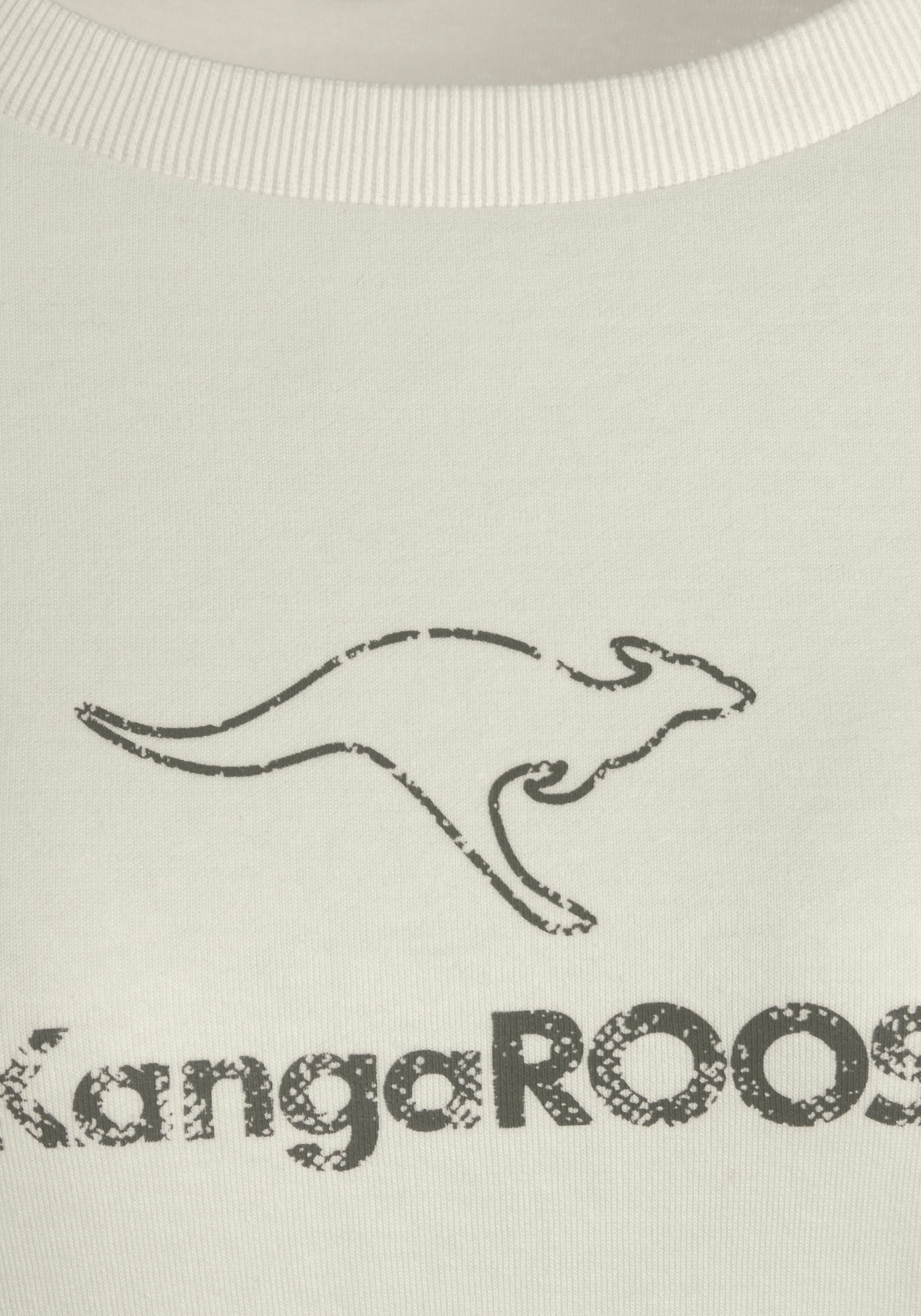 KangaROOS Sweatshirt , mit Kontrastfarbenem Logodruck, Loungeanzug