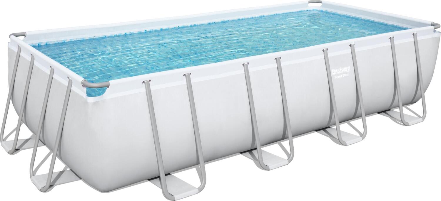 Bestway frame zwembad Power Steel met pomp rechthoek 549 x 274 x 122 cm