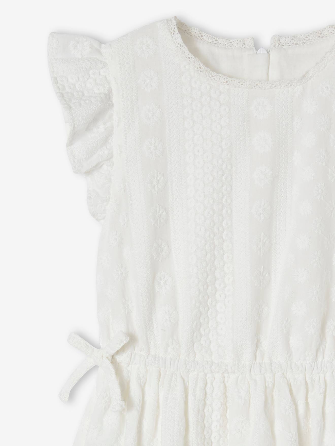 vestido bordado cru