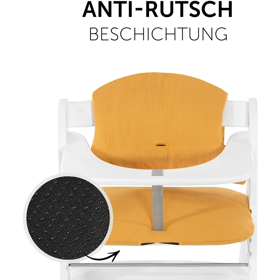 hauck Hochstuhlauflage Select Muslin Honey