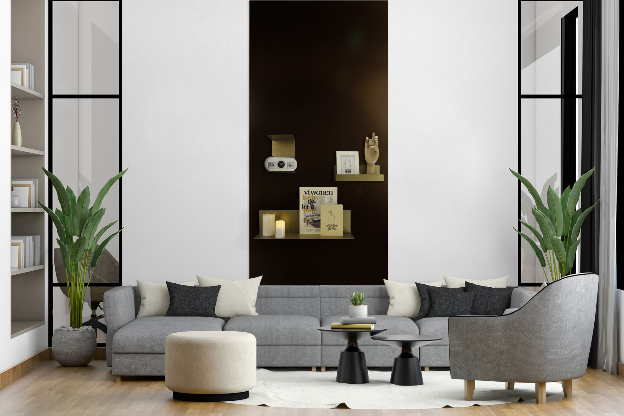 U-wandplank magnetische goud