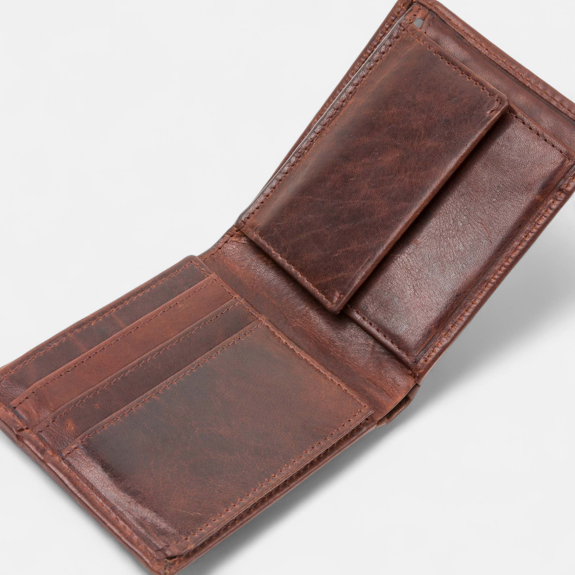 Petite maroquinerie en cuir marron