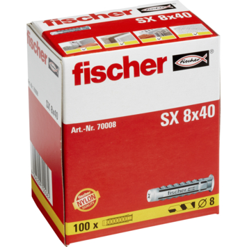 Fischer SX-plug 8x40mm 100 stuks