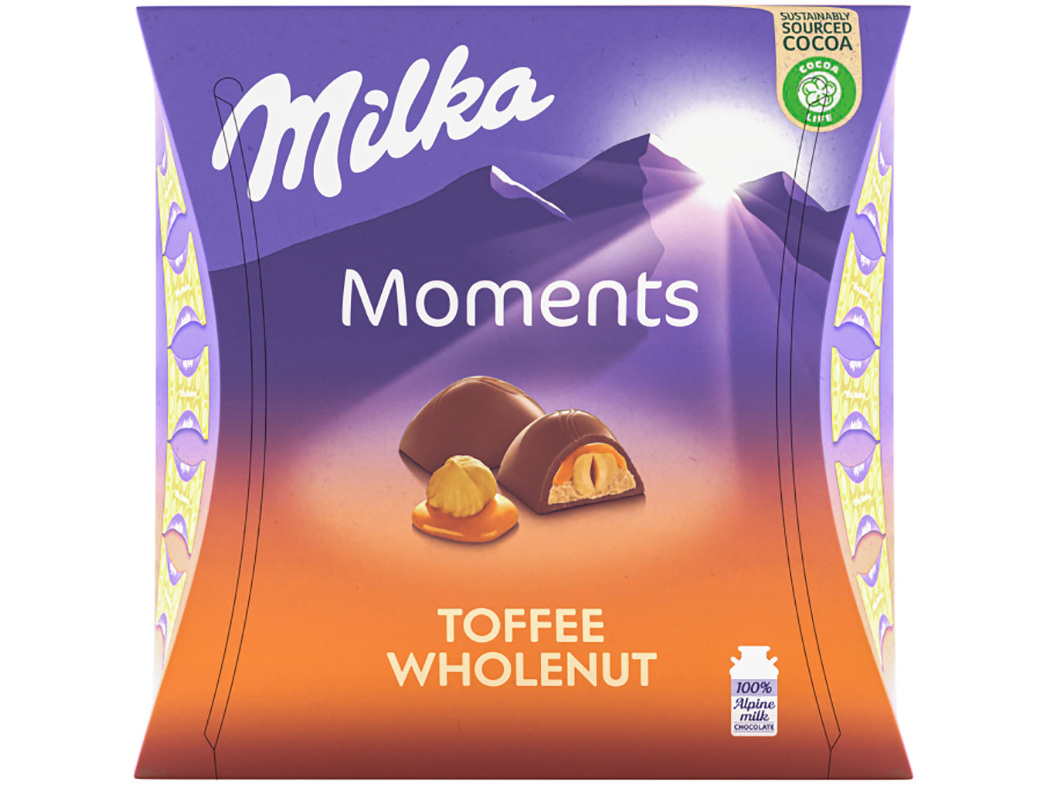 CHOCOLATE MILKA MOMENTS TOFFEE WHOLENUT 97G