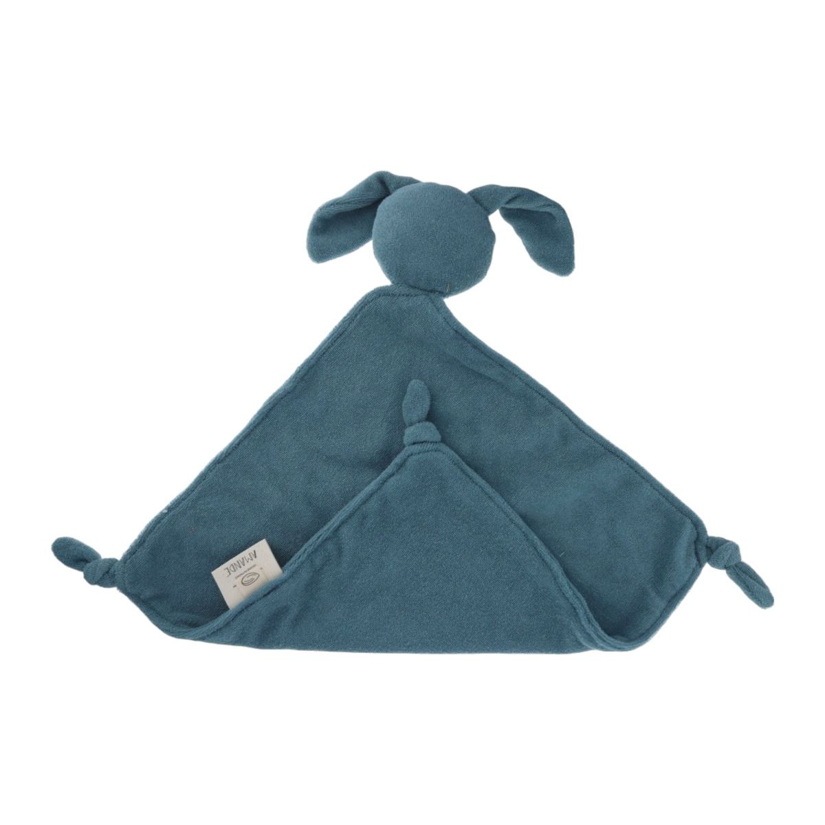 Doudou lapin éponge bleu Amande