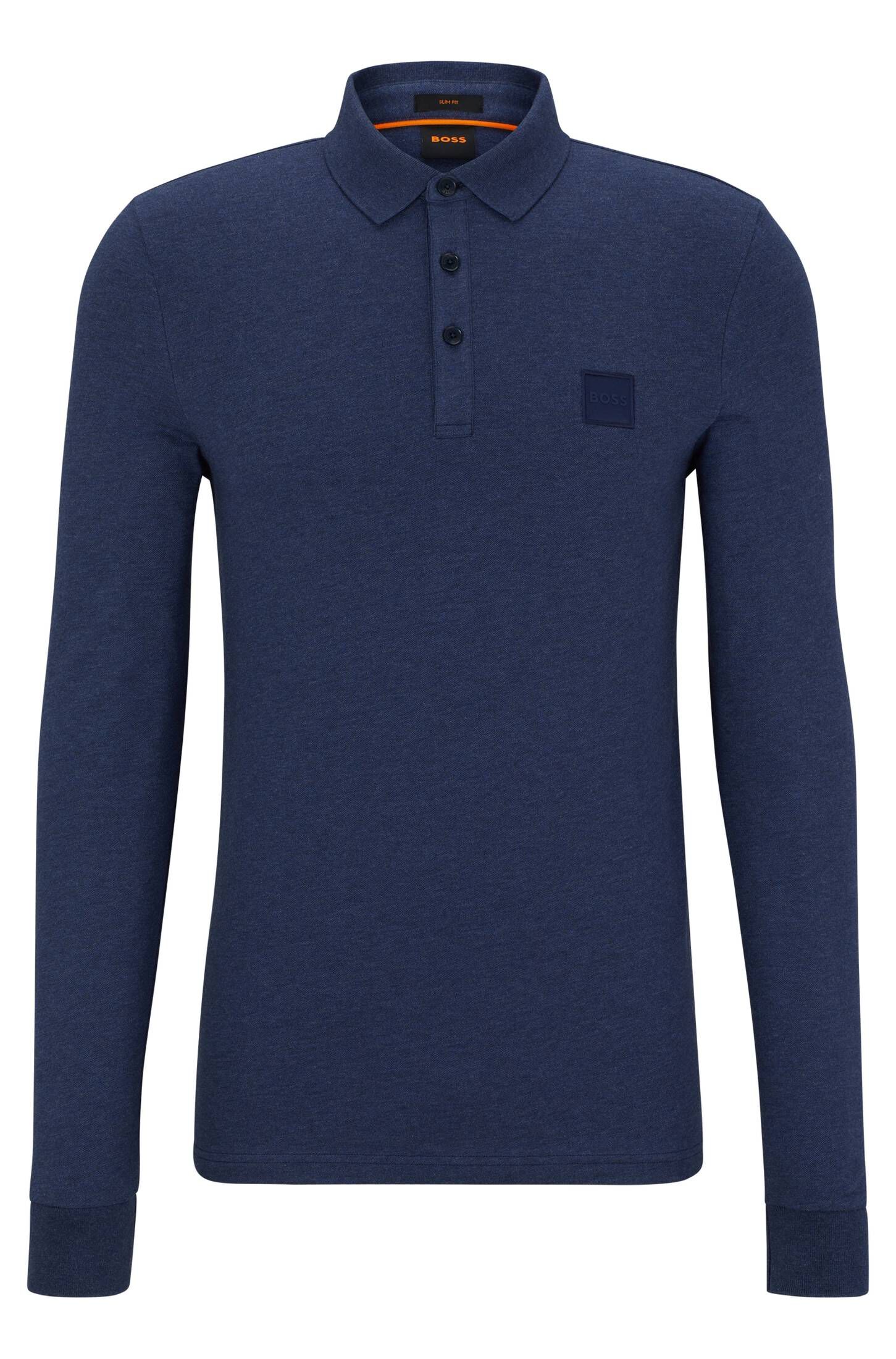 BOSS| Herren Poloshirt PASSERBY Slim Fit Langarm