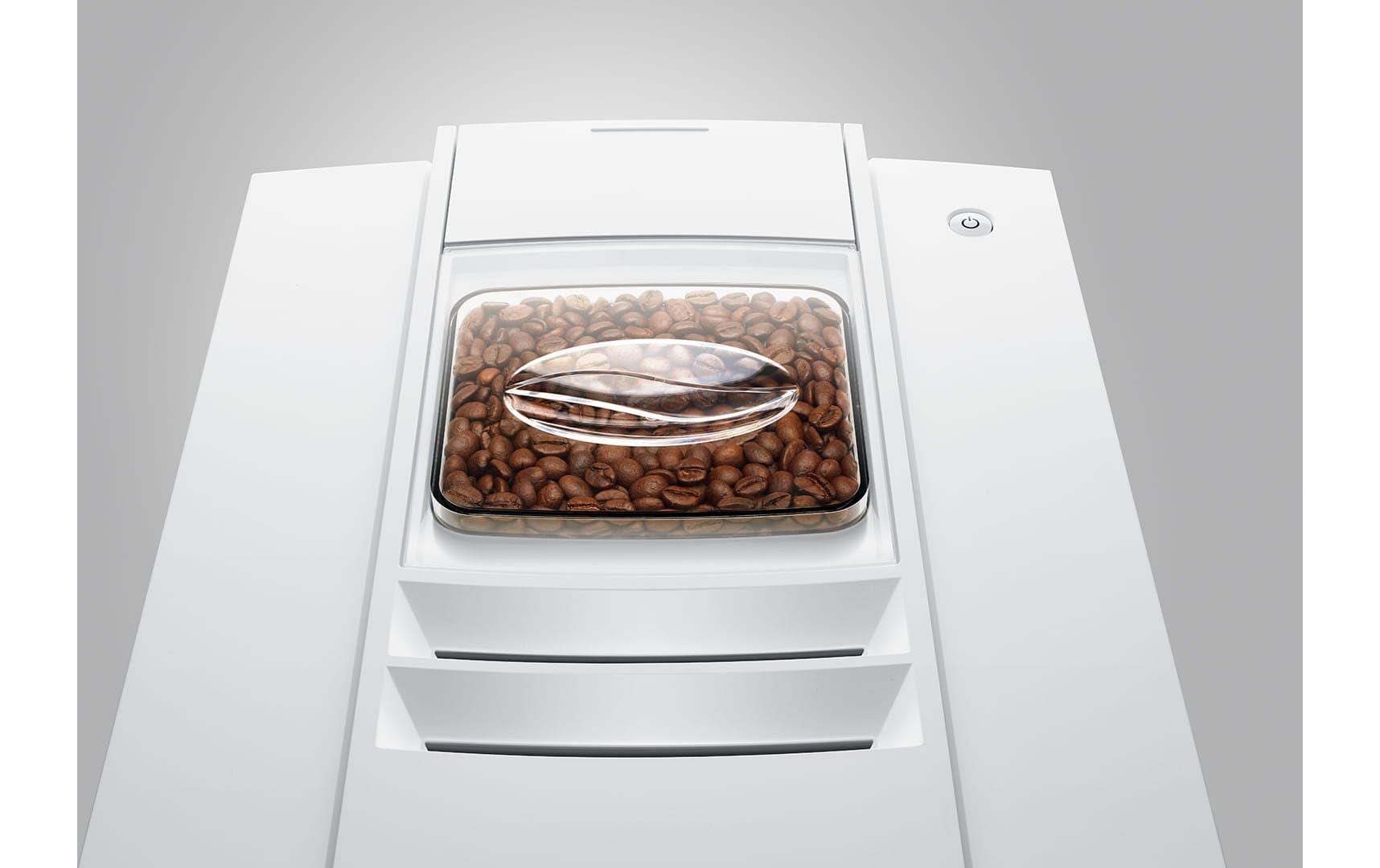 Kaffeevollautomat E8 Piano Withe (SC)<br>Zweitassen-Vollautomat für 17 verschiedene Kaffee- und Milchgetränke