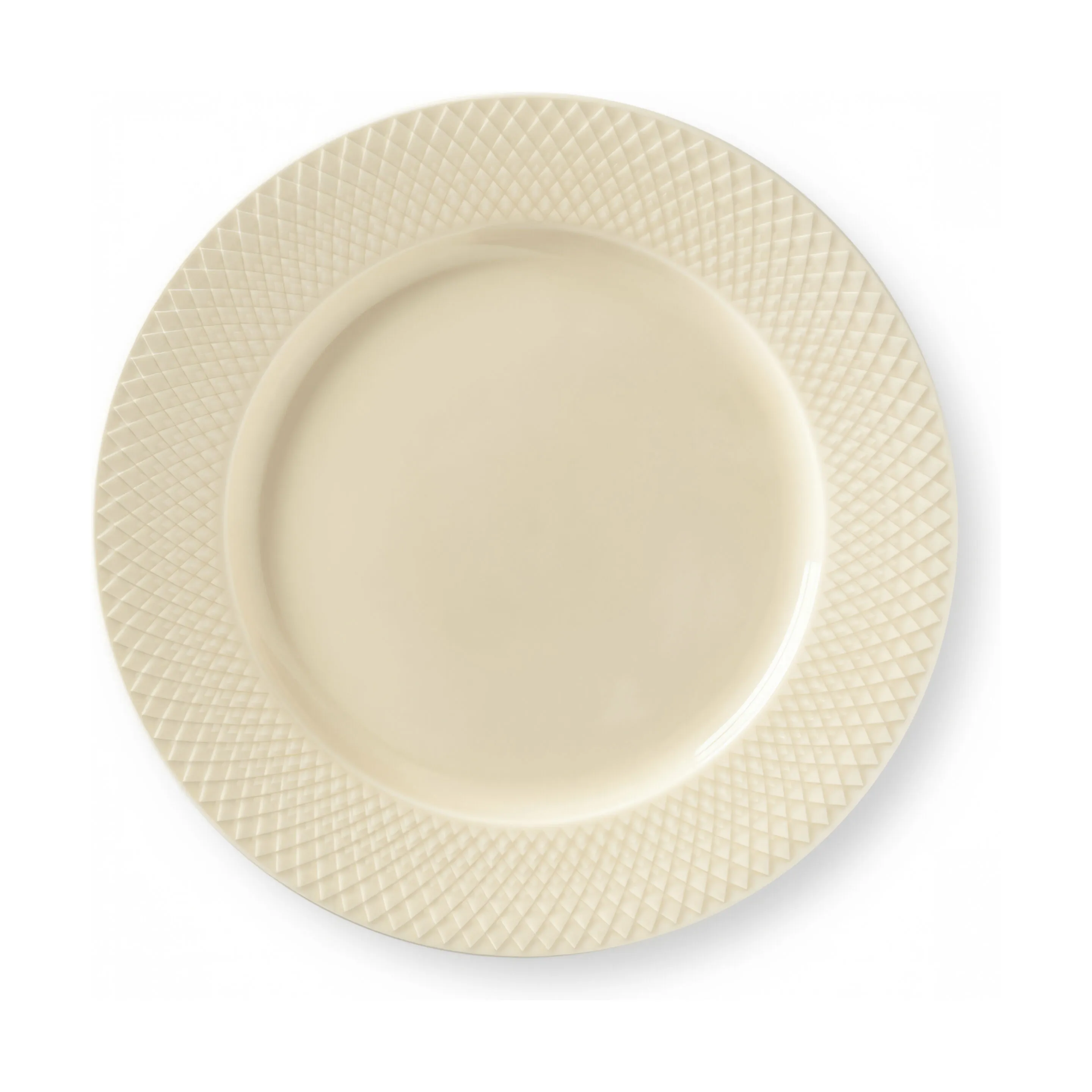 Lyngby Porcelæn Rhombe Earth Middagstallerken
