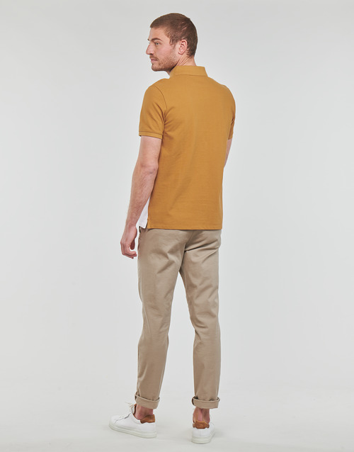 Timberland - SS MILLERS RIVER COLOURBLOCK POLO REG - Camel / Blanc