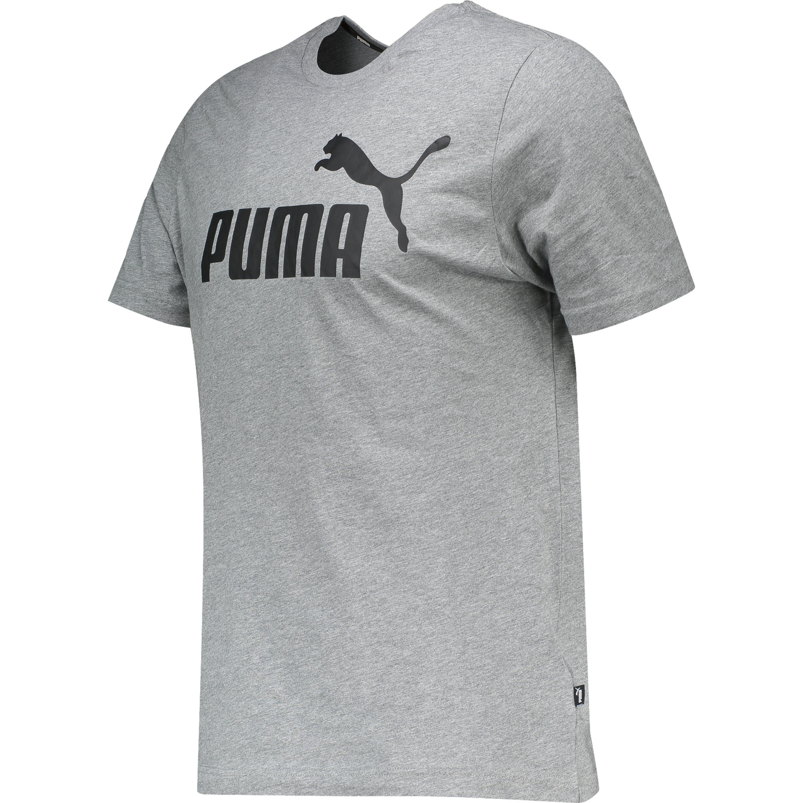 Puma Herren-T-Shirt Ess Logo XL, grau