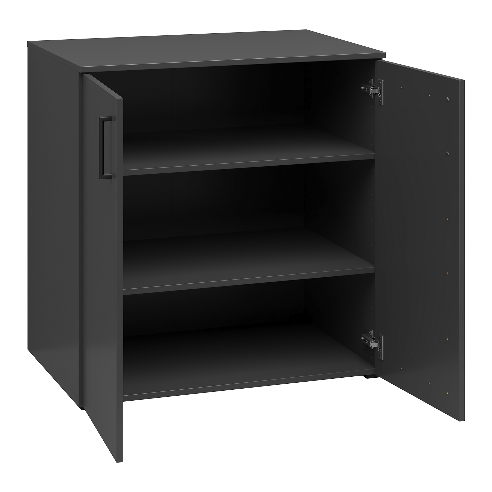 Kommode - anthrazit - 2 Türen - XL-Tiefe - 80 cm breit