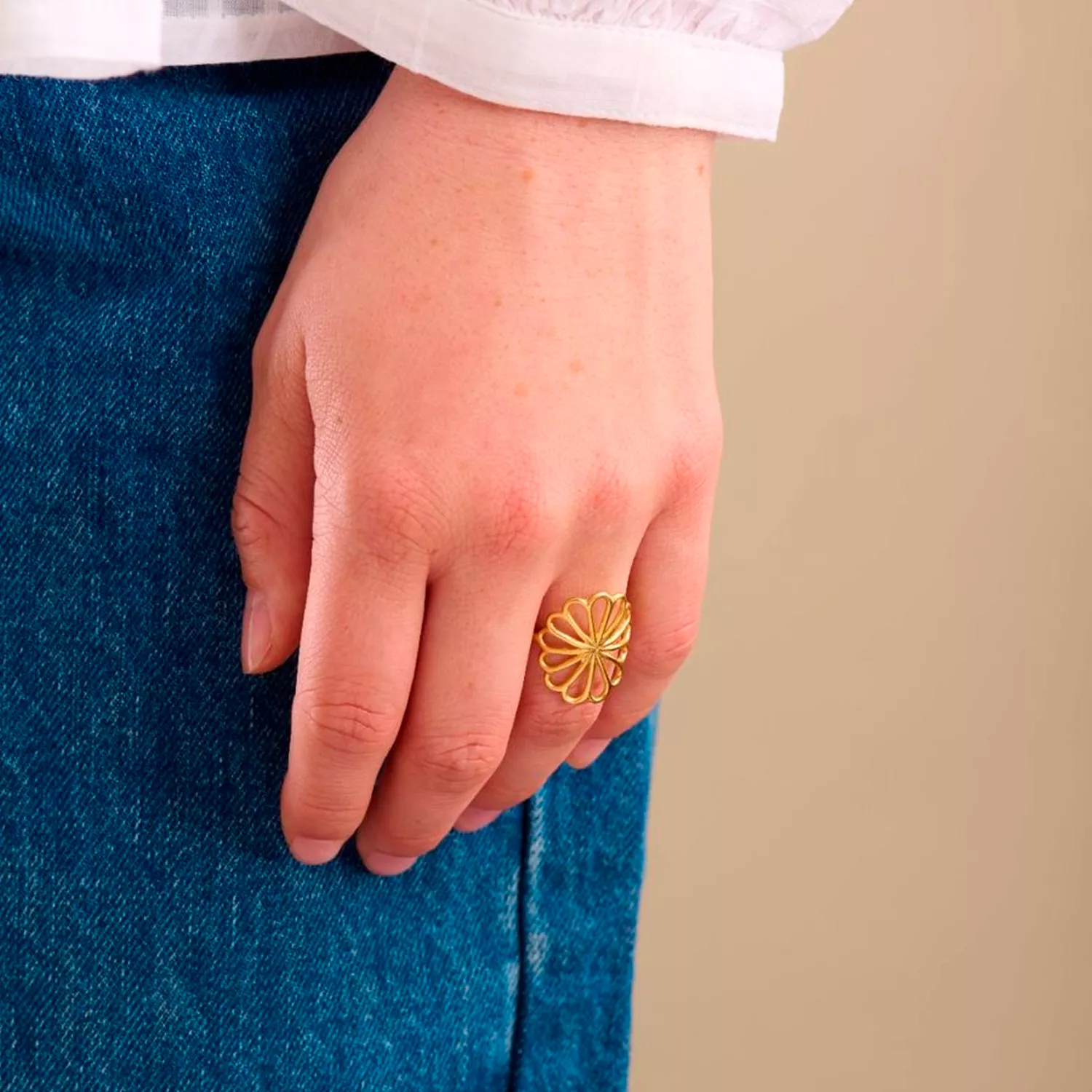 Pernille Corydon Large Bellis Ring Sølv r-328-s