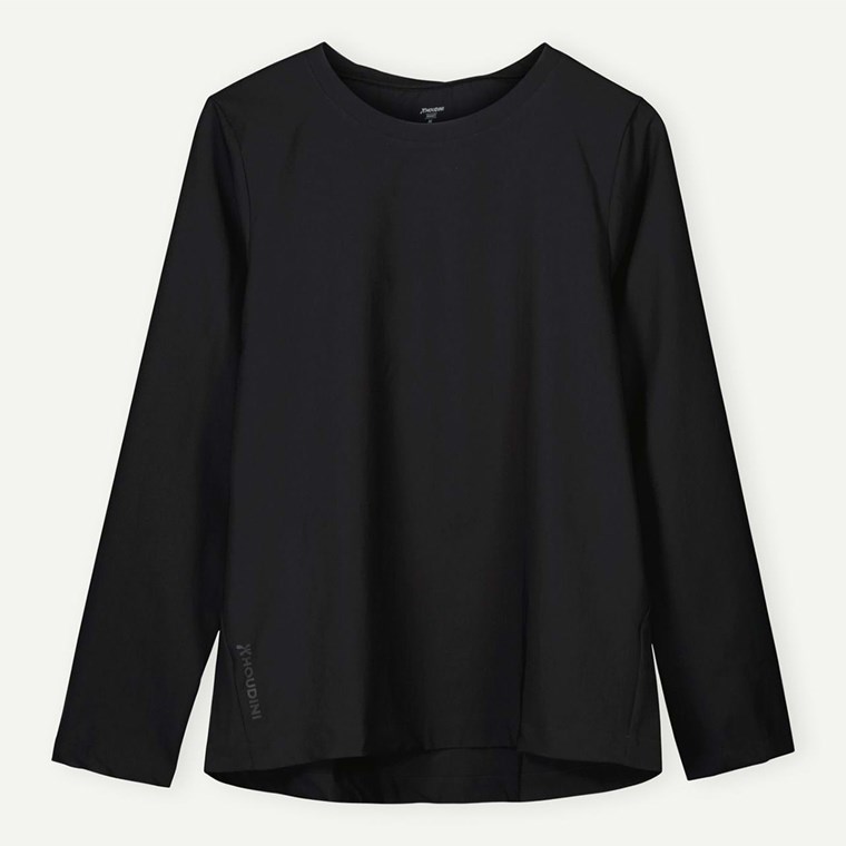 Houdini Cover LS Crew ShirtMen True Black