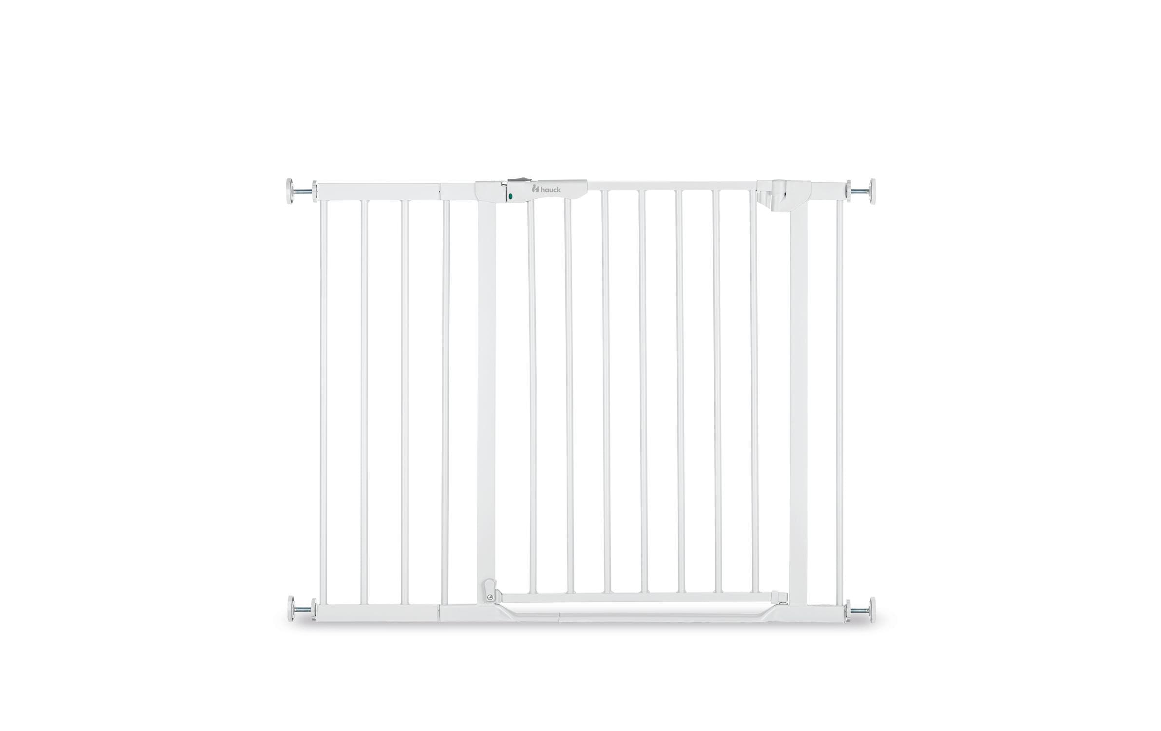 Türschutzgitter Clear Step Autoclose 2 +21 cm WeissBarrierefreies, automatisch schliessendes Tür- und Treppenschutzgitter-Set