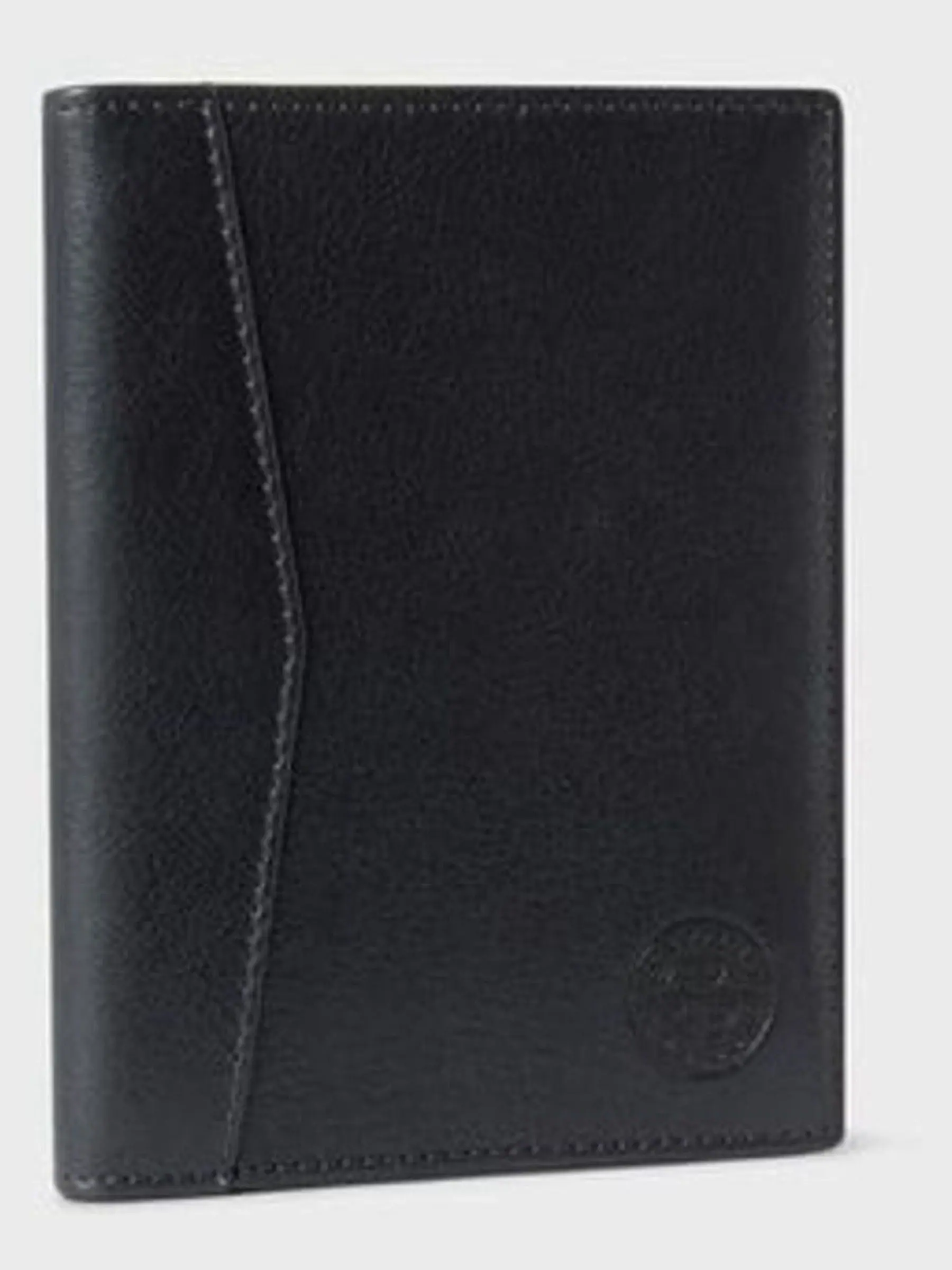 Zwart - Osprey London The Compass Leather Black Passport Holder