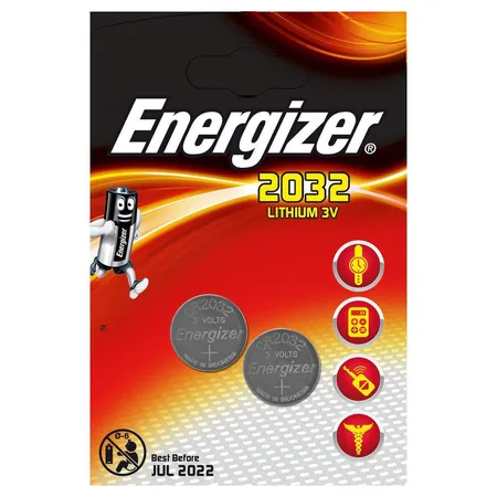 Energizer Lithium Batterie CR 2032, 2er